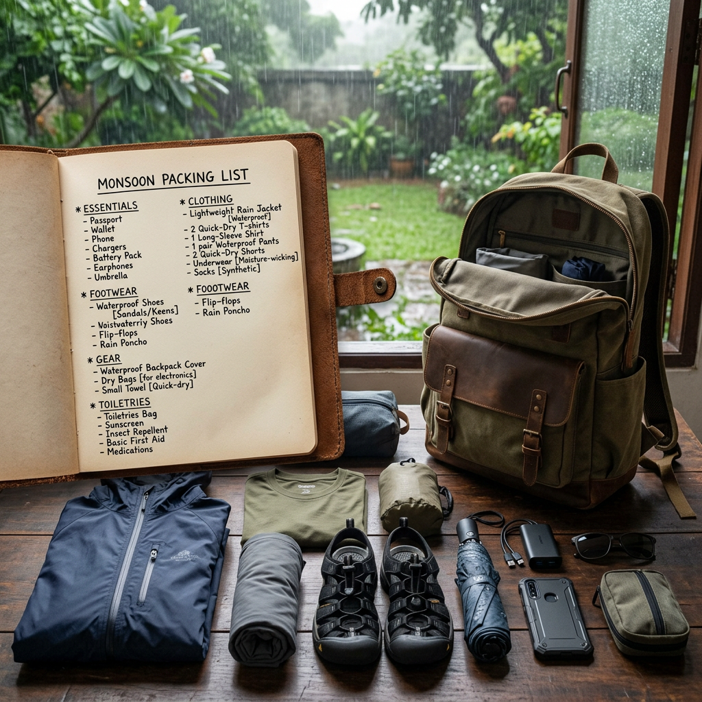 What to actually pack for Monsoon Travel